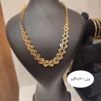 گردنی  و النگو های آیینه ای یک و سه میل سایز۲ـ۳ـ۴