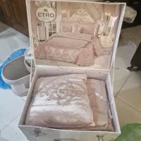 ست روتختی ترک عروس صورتی مناسب جهیزیه نو نو