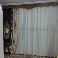 فروش دو عدد پرده پذیرایی|پرده، رانر، رومیزی|زابل, |دیوار