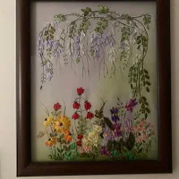 سفارشات گل دوزی دستی وروبان دوزی|صنایع دستی و سایر لوازم تزئینی|رشت, منظریه|دیوار