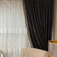 پرده تور گیپور بدون والان