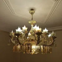 لوستر کریستال با آلیاژ رنگ ثابت ۱۰سال گارانتی