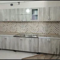 بدنه فلــز کابینت + درب چوب