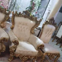 مبلمان استیل 9نفره همراه مبل ناهارخوری 8 نفره|مبلمان خانگی و میز عسلی|مشهد, کوثر|دیوار