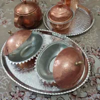 ظروف تزئینی وپذیرایی مسی شهرستان زنجان|ظروف سرو و پذیرایی|اسلام‌شهر, شهرک مهدیه|دیوار