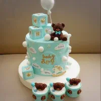 ماکت کیک تم تدی خاص