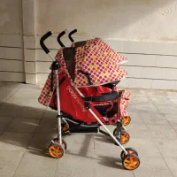 کالسکه دوقلو جنس خوب نو|کالسکه و لوازم جانبی|قزوین, |دیوار