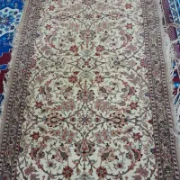 فرش دست بافت ابریشم با مرینوس