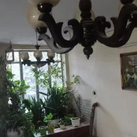 لوستر چوبی کلاسیک(در حد نو)|لوستر و چراغ آویز|کرمانشاه, |دیوار