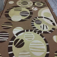 گلیم فرش قهوه ای