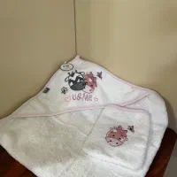 حوله بچگانه/حوله ولیف/دور پیچ و تن پوش نوزاد