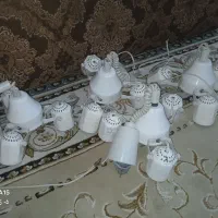 چراغ اویز قابل تنظیم ارتفاع سه شعله|لوستر و چراغ آویز|اهواز, بهارستان|دیوار