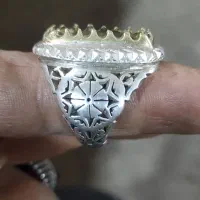 انگشترنقره بدون نگین