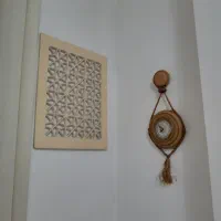 قاب طرح گره چینی سنتی ساعت سفالی عتیقه دکور یلدا|کلکسیون اشیاء عتیقه|شیراز, سعدیه جنوبی|دیوار