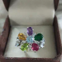 انگشتر نقره فللاور زنانه