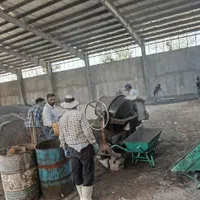 بتن ریزی دستی وماله پروانه