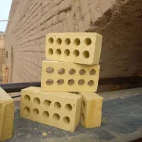 آجر سفال زرد/اجرسفال ۷سانت/آجر ده سوراخ