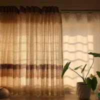 یک جفت پرده توری و یک عدد پرده آشپزخانه|پرده، رانر، رومیزی|کلاله, |دیوار