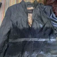 کاپشن چرم اصل استوک