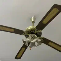 پنکه سقفی لوستر دار در حد نو