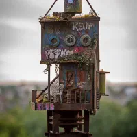 ماکت ساختمان متروکه آخرالزمانی