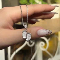 مدال نقره کادو نوزاد تازه به دنیا آمده با زنجیر۹+۲