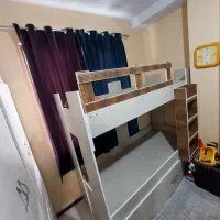 تخت دو طبقه با کشو|تخت و سرویس خواب|قدس, شهر‌قدس|دیوار