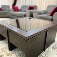 میز وسط (پذیرایی ) چوبی به همراه ۴ عدد میز عسلی|مبلمان خانگی و میز عسلی|بابل, |دیوار