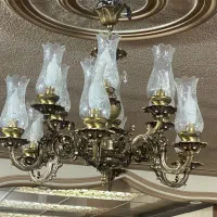 لوستر ده شاخه برنج