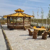 نماو تزئینات باغ(الاچیق ،باربیکیو ، نمای طرح سنگ)