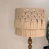 لوستر های مکرومه و رافیا بافی