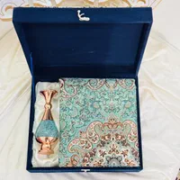 پک هدیه ترمه و گلدان فیروزه کوبی صنایع دستی|صنایع دستی و سایر لوازم تزئینی|اصفهان, شاه پسند|دیوار