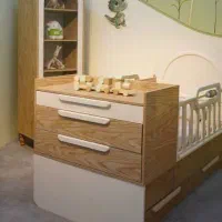 سیسمونی  ست کامل تخت و کمد دراور & کودک نوجوان|تخت و صندلی بچه|خمینی‌شهر, |دیوار