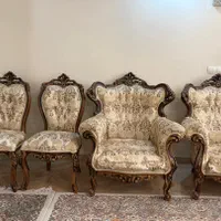 مبل استیل و میز ناهار خوری ۸ نفره در حد نو|مبلمان خانگی و میز عسلی|کرج, شهرک ولیعصر|دیوار