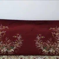 یک جفت پشتی قالی تمیز وخوش نقش کاملا سالم