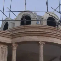 اجرای گنبدسیمانی نمای رومی سیمانی و نمای شسته|خدمات پیشه و مهارت|کرمانشاه, |دیوار