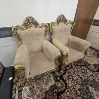مبلمان ۷ نفره با میز وسط و  دو عدد عسلی|مبلمان خانگی و میز عسلی|تاکستان, |دیوار