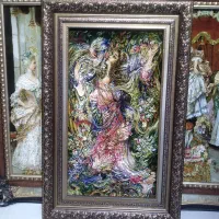 تابلو فرش مینیاتوری بوی بهار