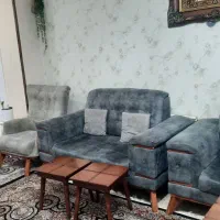 یک دست مبل ۷ نفره با جلو مبلی ۲تا عسلی با یک میز|مبلمان خانگی و میز عسلی|کرج, محمد آباد|دیوار