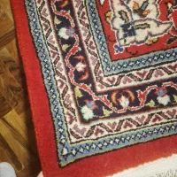 جفت قالیچه دست‌باف ۱×۱.۵ متر، رنگ لاکی اصیل|فرش|تهران, امیرآباد|دیوار