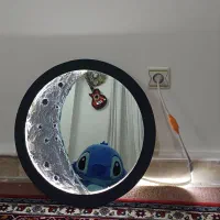 تابلو آینه ماه دست ساز چراغ دار