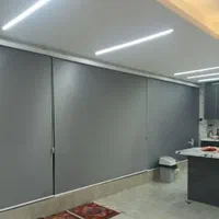 پرده زبرا شید مدل شنی مطب اداری|پرده، رانر، رومیزی|پرند, فاز ۵|دیوار