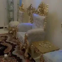 مبل سلطنتی طلایی. طوسی 9 نفره|مبلمان خانگی و میز عسلی|رباطکریم, رباطکریم|دیوار