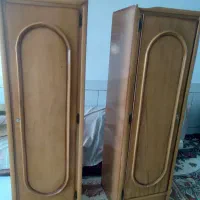 کمد لباسی و ویترین چوبی