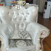 سرویس مبل ۸ نفره و میز غذا خوری جنس ترک|مبلمان خانگی و میز عسلی|اهواز, سپیدار|دیوار