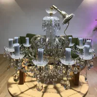 شش لوستر کریستال قدیمی خارجی|لوستر و چراغ آویز|تهران, میرداماد|دیوار