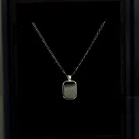 پلاک نقره با سنگ اُنیکس