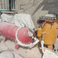 موتور باد و مخزن سندبلاست|ابزارآلات|خفر, |دیوار