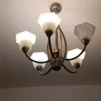 لوستر پنج شعله|لوستر و چراغ آویز|تبریز, |دیوار