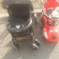 گاری بچه ویکعدد ماشین قرمز بچگانه